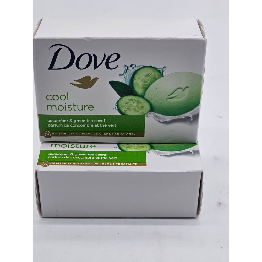 Dove Beauty 2 Bars Unisex 3.75 oz White New Cucumber Green Tea Scent 2 Pack